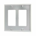 American Imaginations Rectangle Stainless Steel Electrical Switch Plate Stainless Steel AI-37056